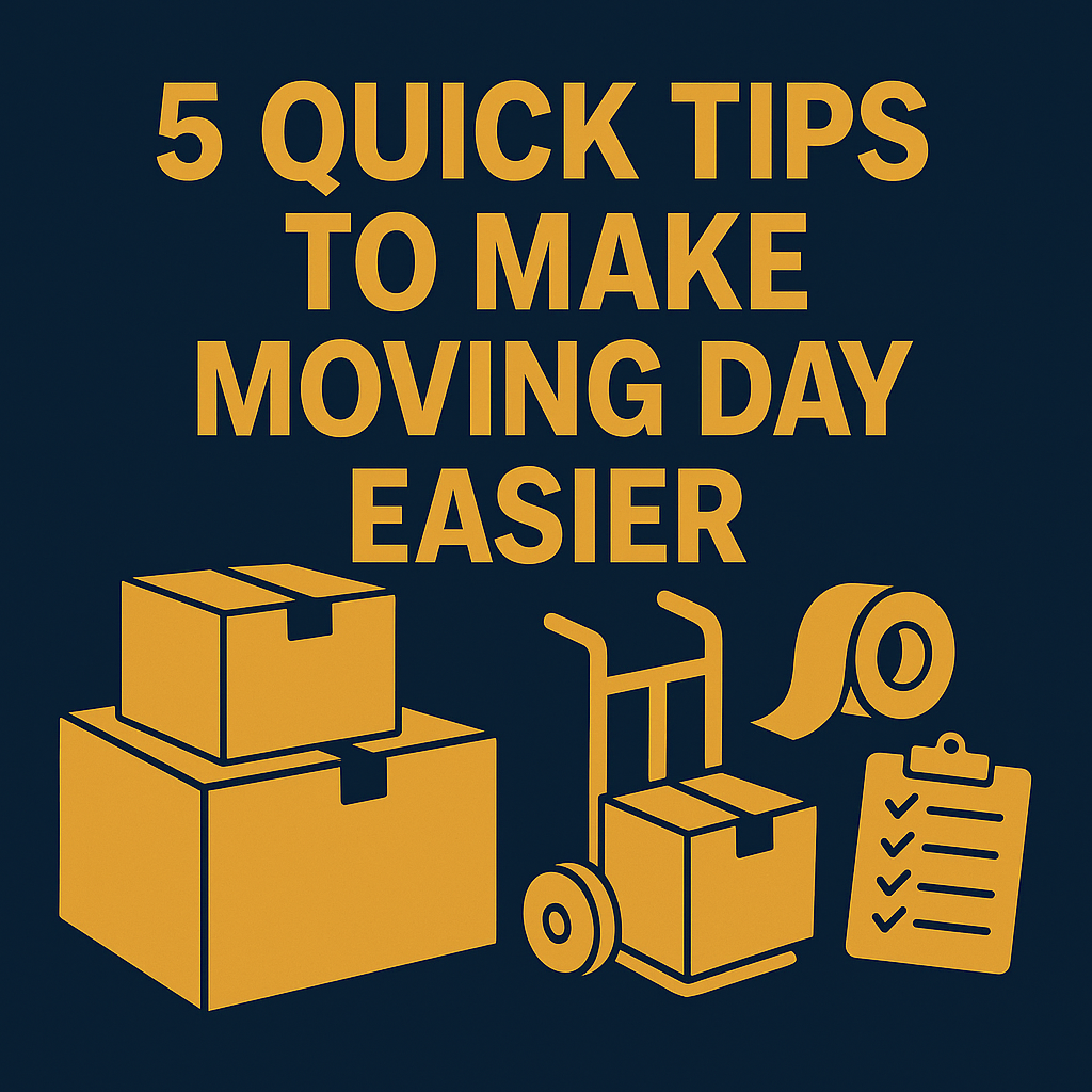 5 Quick Tips to Make Moving Day Easier